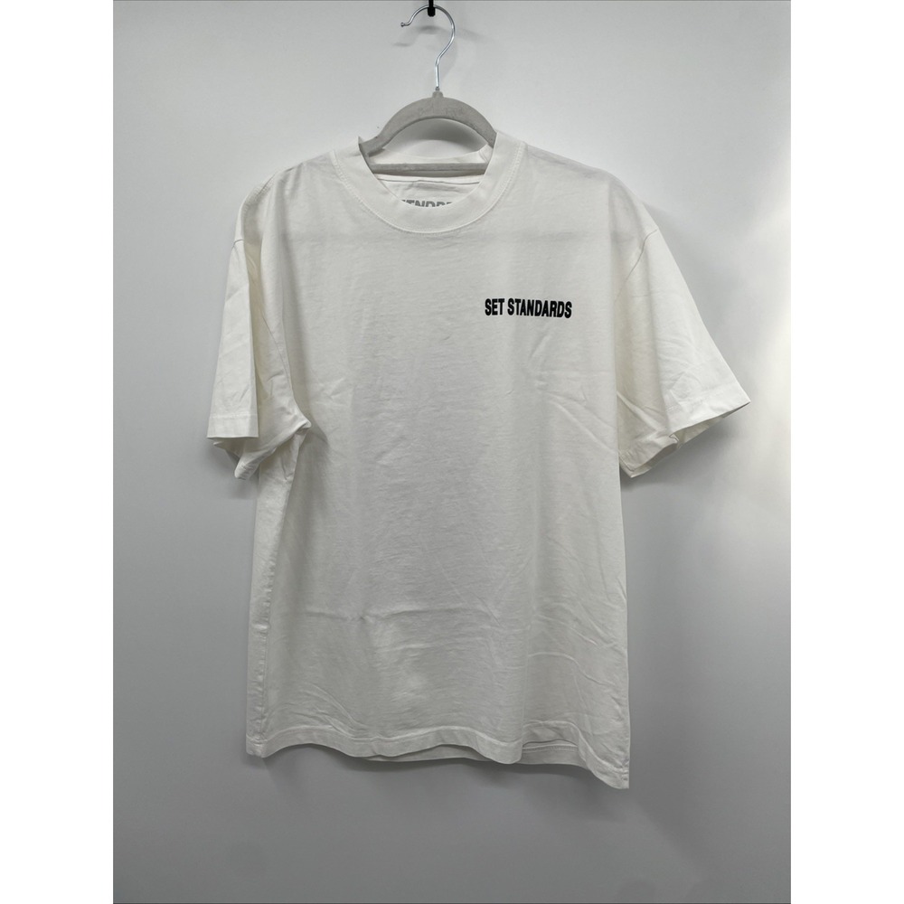 Stndrd T-Shirt Mens M Off White Chris Bumstead Mr Olympia Graphic Cotton NWOT